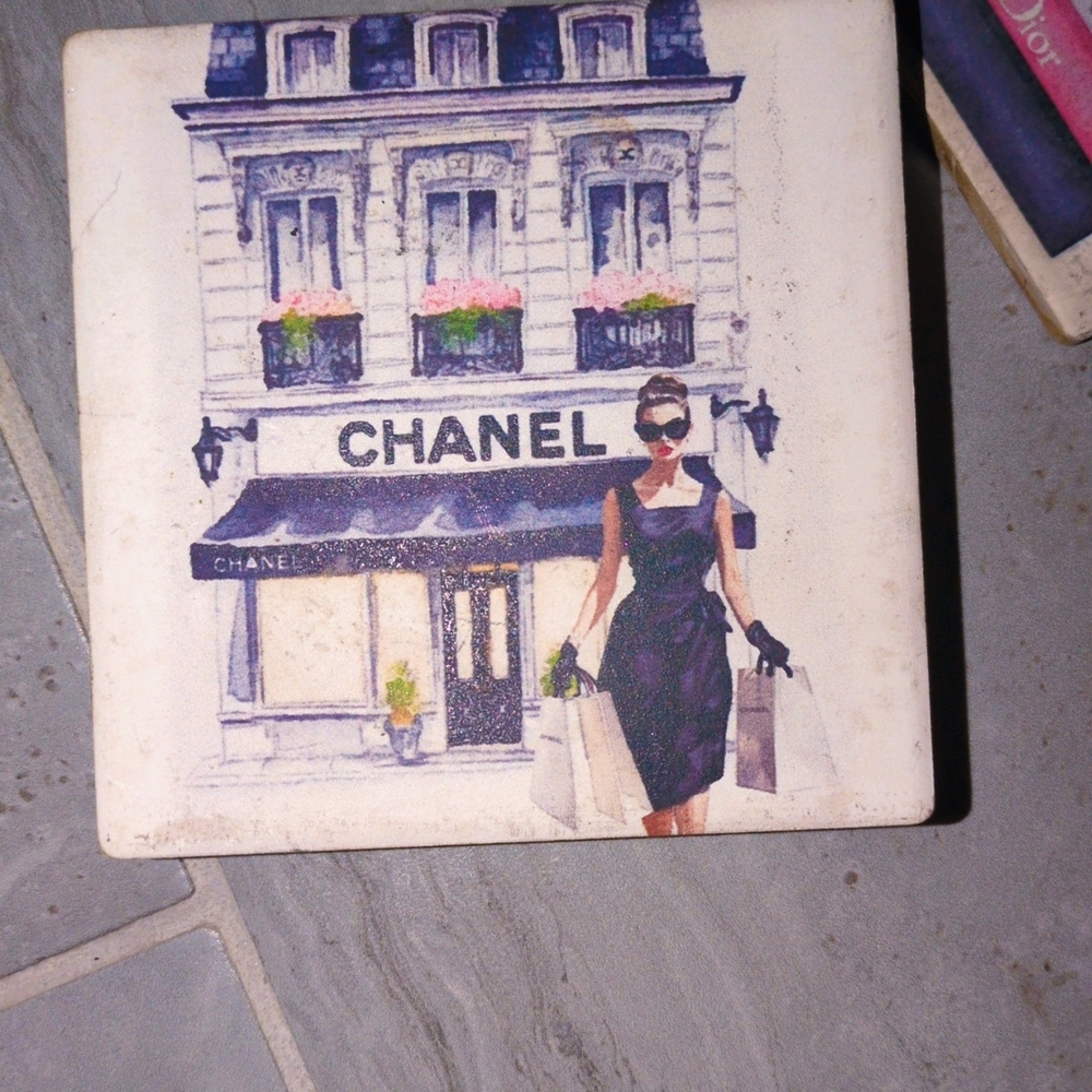 Chanel Fashion Illustration Coaster
